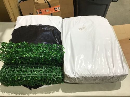 Lot of (2) Artificial Boxhedge Panels, 10 ct  - Lot 1191