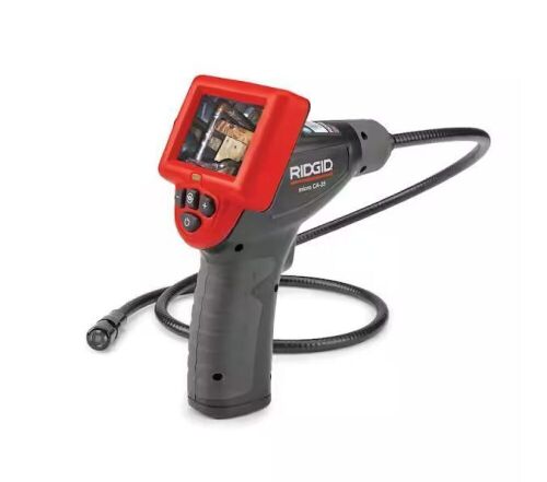 RIDGID CA-25 Micro Visual Inspection & Diagnostic Handheld Camera w/ 2.7 in. Color Display, 4 ft. Fixed Waterproof Camera Cable - Lot 318
