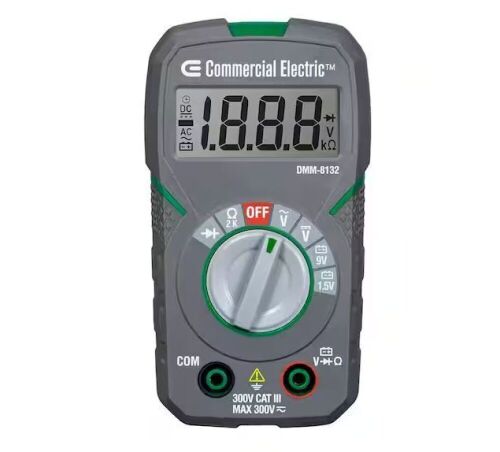 Commercial Electric Pocket Size True RMS Digital Multi-Meter - Lot 319