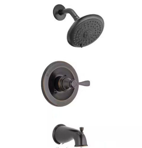 Delta Porter Single-Handle 3-Spray Tub and Shower Faucet in Oil Rubbed Bronze - Lot 334