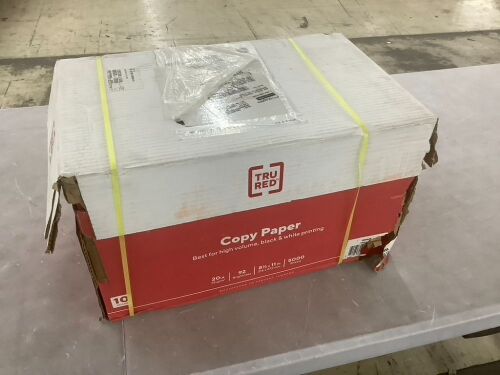 TruRed Copy Paper, 8.5" x 11", 20 lbs., 92 Brightness, 5000 Sheets - Lot 343