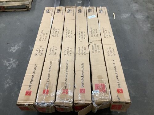Lot of (6) 10' Solar LED Patio Umbrellas - Uninspected - Lot 349