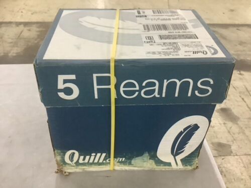 Quill Brand 8.5" x 11" Multipurpose Copy Paper, 20 lbs., 94 Brightness, 2500 Sheets - Lot 363