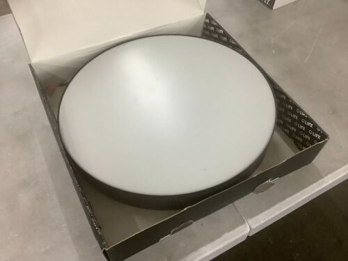 LIFX 15 in. Matte Black Indoor Integrated LED Flush Mount Multi-Color Smart Wi-Fi Dimmable Ceiling Light - Lot 365