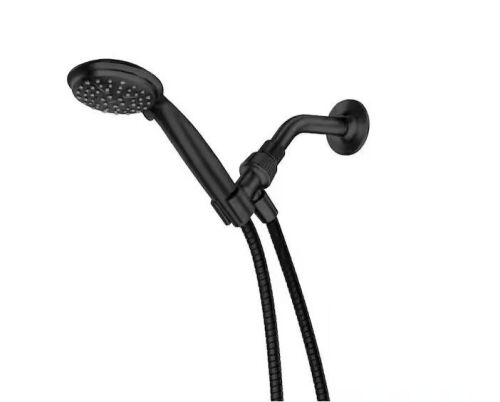Lot of (2) MOEN Attune 6-Spray Patterns Wall Mount 4 in. Handheld Showerhead in Matte Black - Lot 374