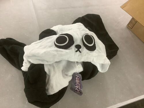 Lot of (8) Adult Panda Onesies, Various Sizes - Lot 799