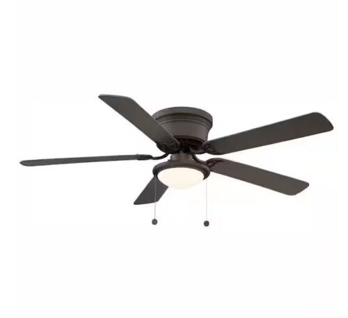 Hugger 56 in. LED Espresso Bronze Ceiling Fan - Lot 432