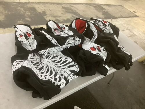 Lot of (6) Skeleton Zip Up Jackets - Lot 746
