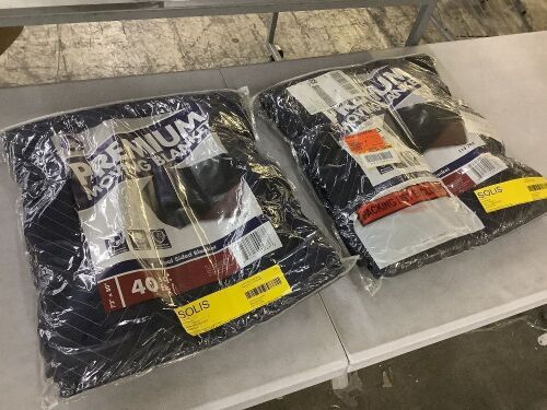 Lot of (2) Pratt Retail Specialties 80 in. L x 72 in. W Premium Moving Blanket - Lot 137