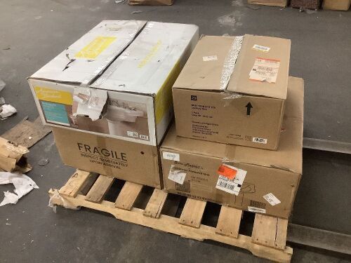 Lot of (3) Pedestal Sink Tops & (1) Lavatory Sink  - Lot 400