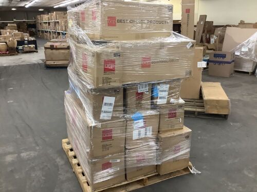 Lot of (9) Artificial Christmas Trees & (9) Tree Collars - Uninspected - Lot 700