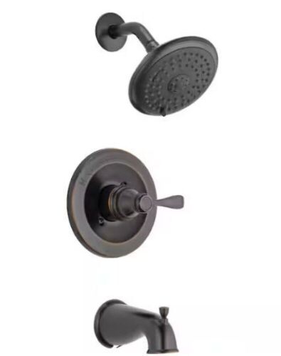 Delta Porter Single-Handle 3-Spray Tub and Shower Faucet in Oil Rubbed Bronze - Lot 402