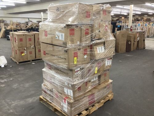 Lot of (12) Artificial Christmas Trees & (12) Tree Collars - Uninspected  - Lot 629