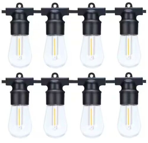 Outdoor/Indoor 95 ft. Plug-In Warm White LED String Rope Lights with Bulbs - Lot 108