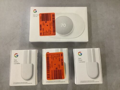 Google Nest Thermostat Trim Kit & (3) Nest Power Connectors  - Lot 415