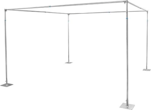  Heavy Duty Telescopic Backdrop Canopy Kit, 10ft x 10ft x10ft  - Lot 506