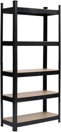 5 Tier Metal Storage Shelves, 35.4" L x 17.7" W x 70.9" H - Lot 507