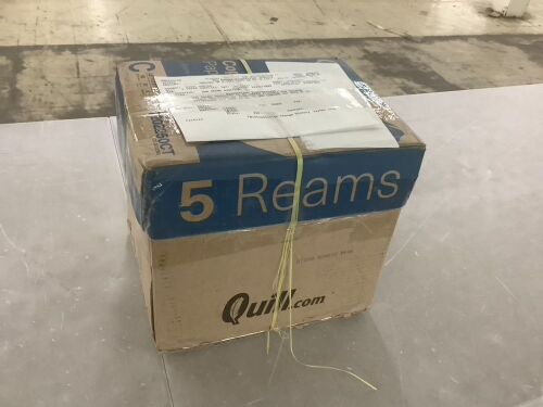 Quill 8.5" x 11" Copy Paper, 20 lbs., 92 Brightness, 2500 Sheets - Lot 628