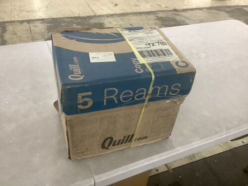 Quill 8.5" x 11" Copy Paper, 20 lbs., 92 Brightness, 2500 Sheets - Lot 701