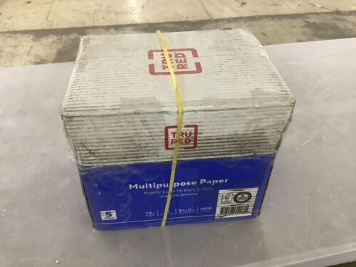 TRU RED 8.5" x 11" Multipurpose Paper, 20 lbs., 96 Brightness, 2500 Sheets - Lot 715