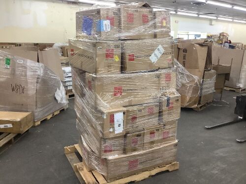 Lot of (12) Artificial Christmas Trees & (12) Tree Collars - Uninspected - Lot 526