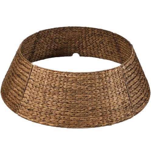 Woven Hyacinth Christmas Holiday Tree Collar - 36in - Lot 6615