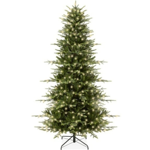 Pre-Lit Artificial Aspen Noble Fir Christmas Tree w/ Metal Stand - Lot 6140