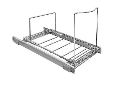LYNK PROFESSIONAL Pull Out Trash Can Under Cabinet Slide Out Organizer  - Lot 350