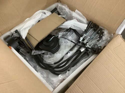 GoYeel 6 Lights Modern Black Farmhouse Candlestick Pendant Light Fixture - Lot 351