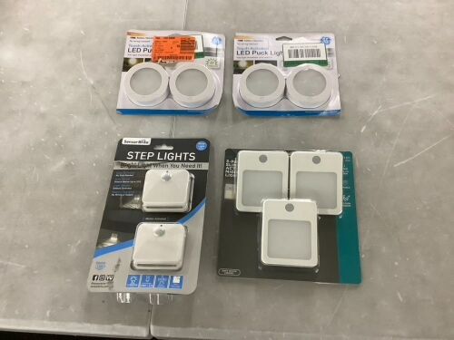 Lot of Puck Lights, Step Lights & Night Lights - Lot 361