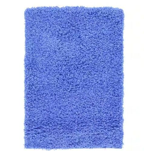 Unique Loom Solid Shag Periwinkle Blue 2 ft. x 3 ft. Area Rug - Lot 362