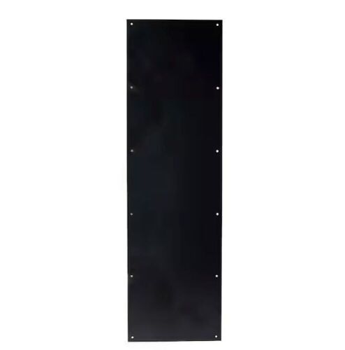 Universal Hardware 10 in. x 34 in. Matte Black Kick Plate - Lot 481