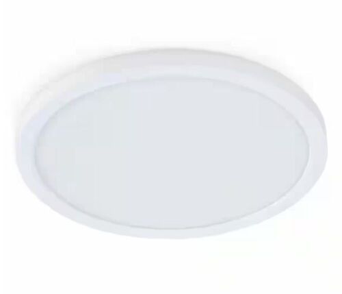 Lot of (3) Feit Electric 10.5-Watt Integrated LED Flush Mount 7.5 in. White Round Dimmable Flat Panel Ceiling with Color Change 5CCT - Lot 483