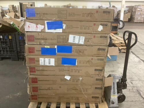 Lot of (9) 10-in-1 Combo Game Table Set w/ Pool, Foosball, Ping Pong, Chess, 2x4ft - Uninspected - Lot 487