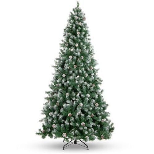 6' Pre-Decorated Christmas Tree w/ Pine Cones, Flocked Branch Tips - Lot 565