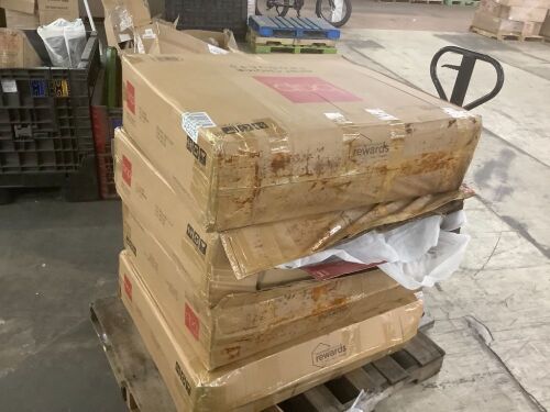 Lot of (4) Futons - Water Damaged Boxes, Uninspected - Lot 676