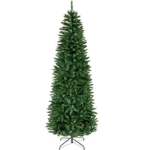 6' Unlit Spruce Pencil Christmas Tree w/ Folding Metal Base - Lot 550