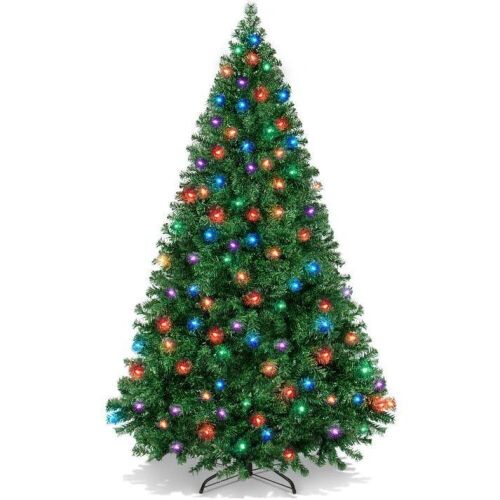 6' Premium Artificial Pre-Lit Pine Christmas Tree w/ 1,000 Tips, 250 LED Lights - Lot 656