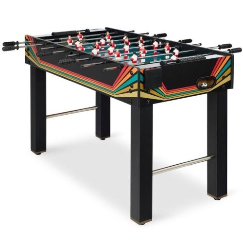 Foosball Game Table, Arcade Table Soccer w/ 2 Cup Holders, 2 Balls - 48in - Lot 321