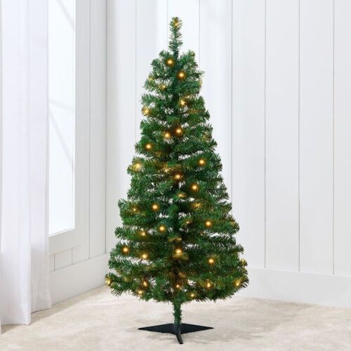 Prelit Colorful Mini Spruce Christmas Tree w/ LED Lights - 4ft - Lot 528