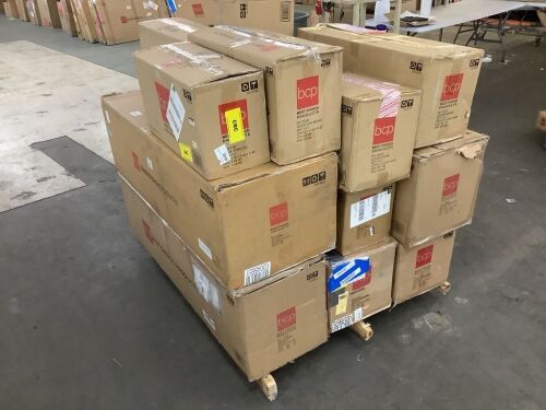 Lot of (6) Artificial Christmas Trees & (6) Tree Collars - Uninspected - Lot 221
