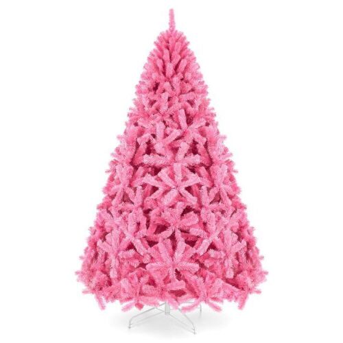 6' Pink Artificial Fir Christmas Tree w/ Foldable Stand - Lot 123