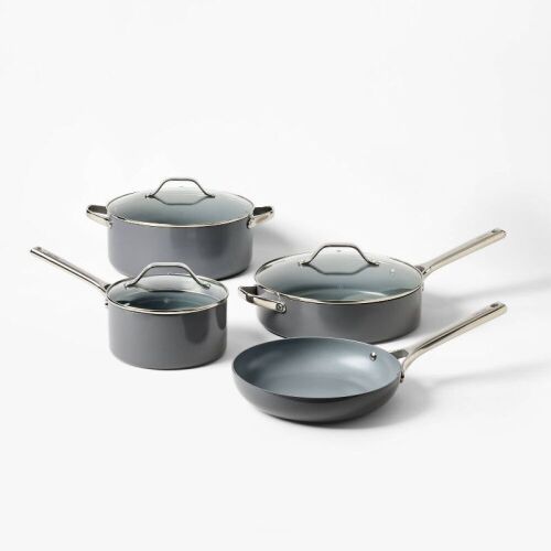 Figmint 7pc Nonstick Ceramic Coated Aluminum Cookware Set - Lot 297