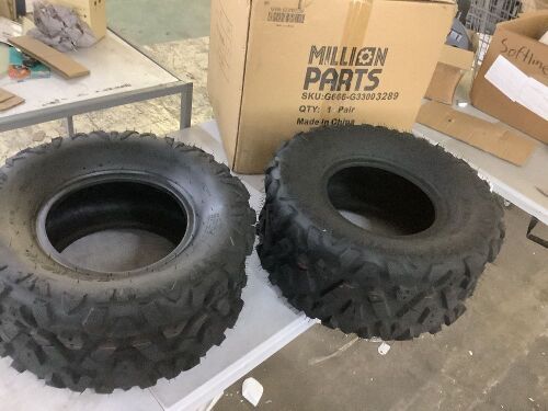 ATV Tires 22x10-10, Set of 2  - Lot 138