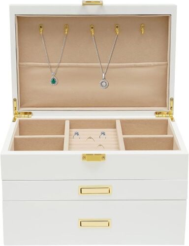 Wooden Jewelry Storage Box - Scratch on Top - Lot 508