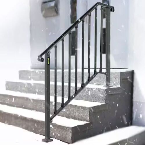 VEVOR 3 ft. Handrails for Outdoor Steps Fit 3 or 4 Steps  - Lot 517