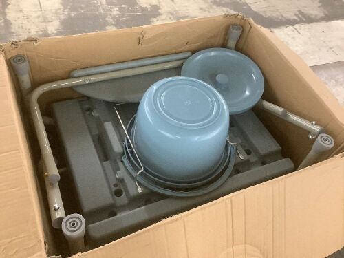 Medical Toilet Chair Adjustable Height with Safety Steel Frame - Lot 609