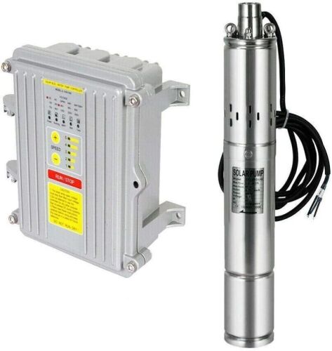 3" DC Solar Water Pump Submersible Pump Deep Well Pump MPPT Controller 36V 400W 1600L/H - Lot 78
