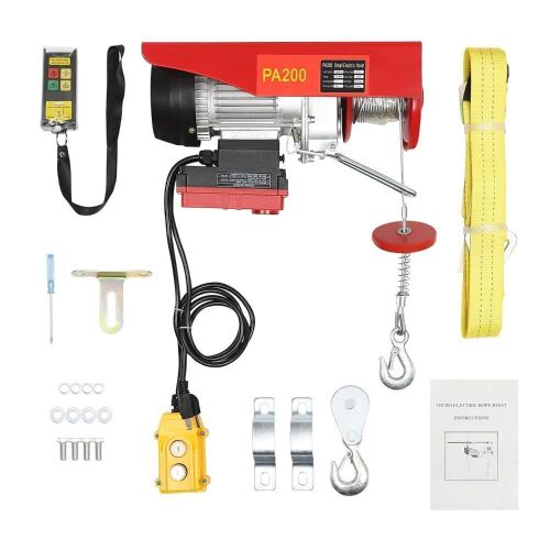 2 in 1 Electric Portable Crane Hoist 510W 440lbs  - Lot 72