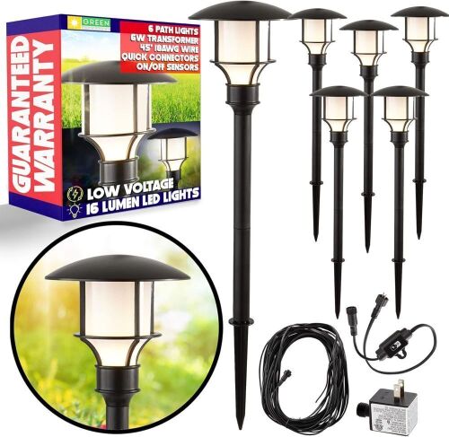 GreenLighting Low Voltage Landscape Lights, 6 Pack - Lot 812